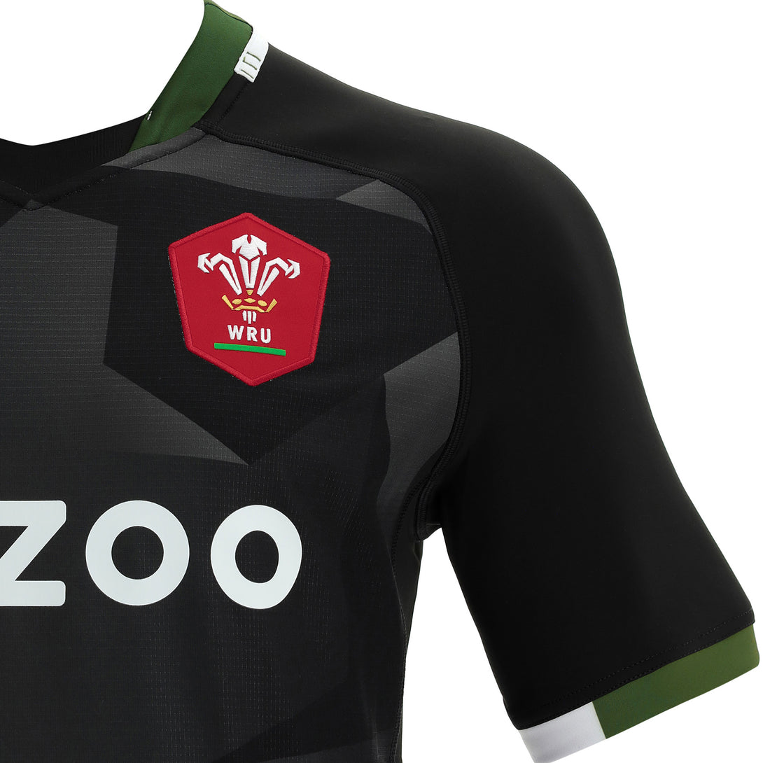 Macron Wales WRU Mens Away Rugby Shirt