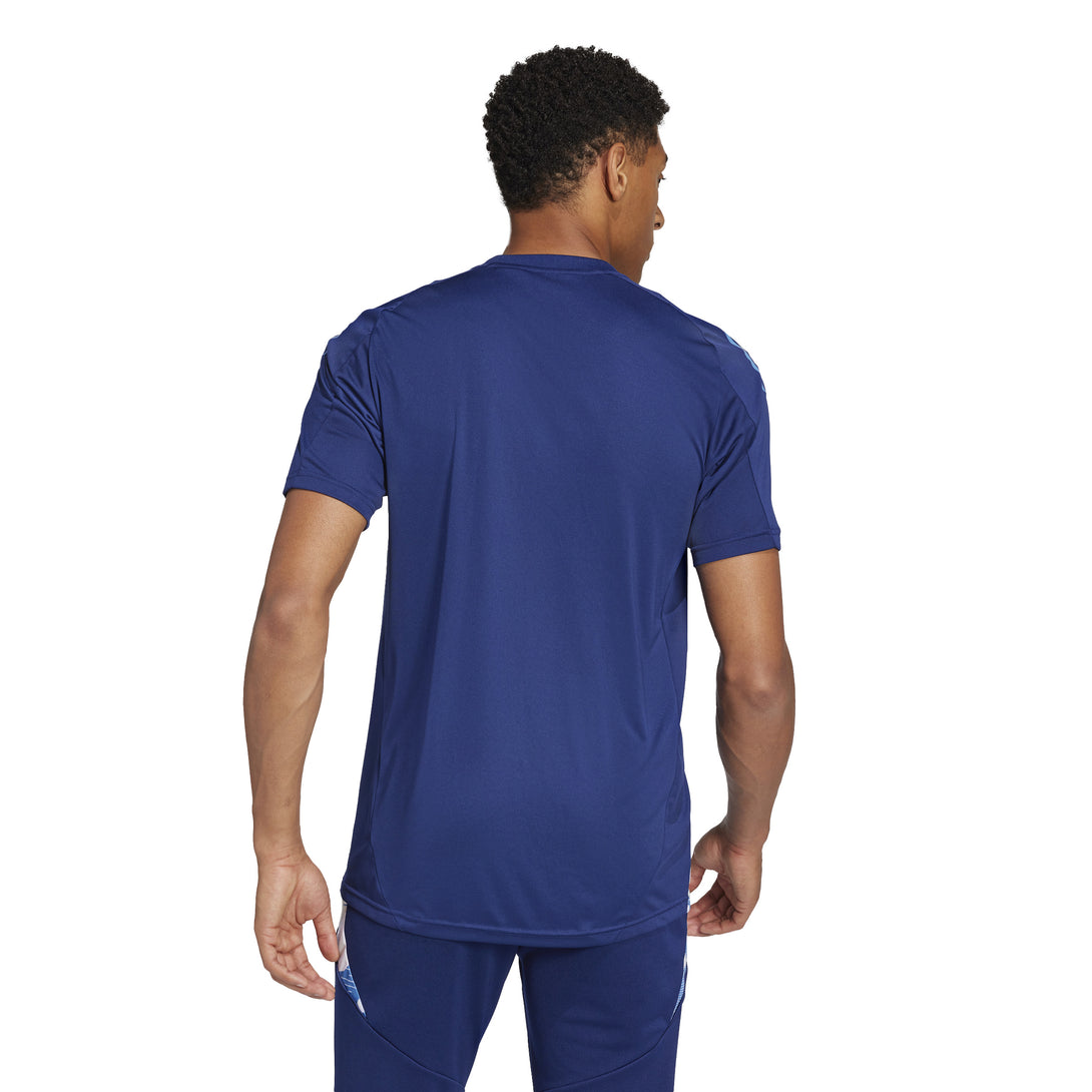 Adidas France Rugby Performance Tee Adults Blue