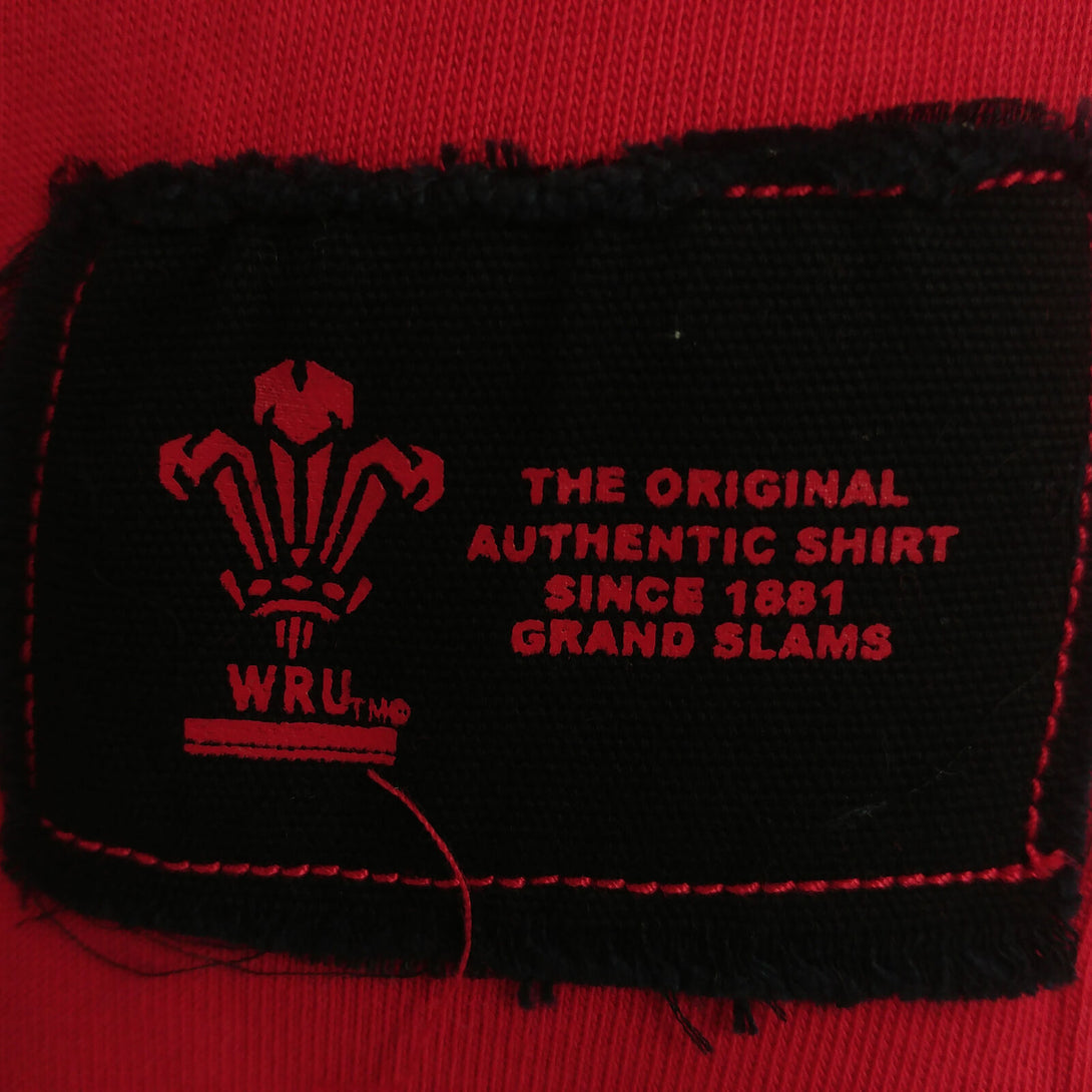 Wales Gold Label Collection Ladies L/S Throwback Rugby Shirt