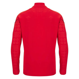 Macron Wales WRU 2025/26 Mens Players Training 1/4 Zip Top