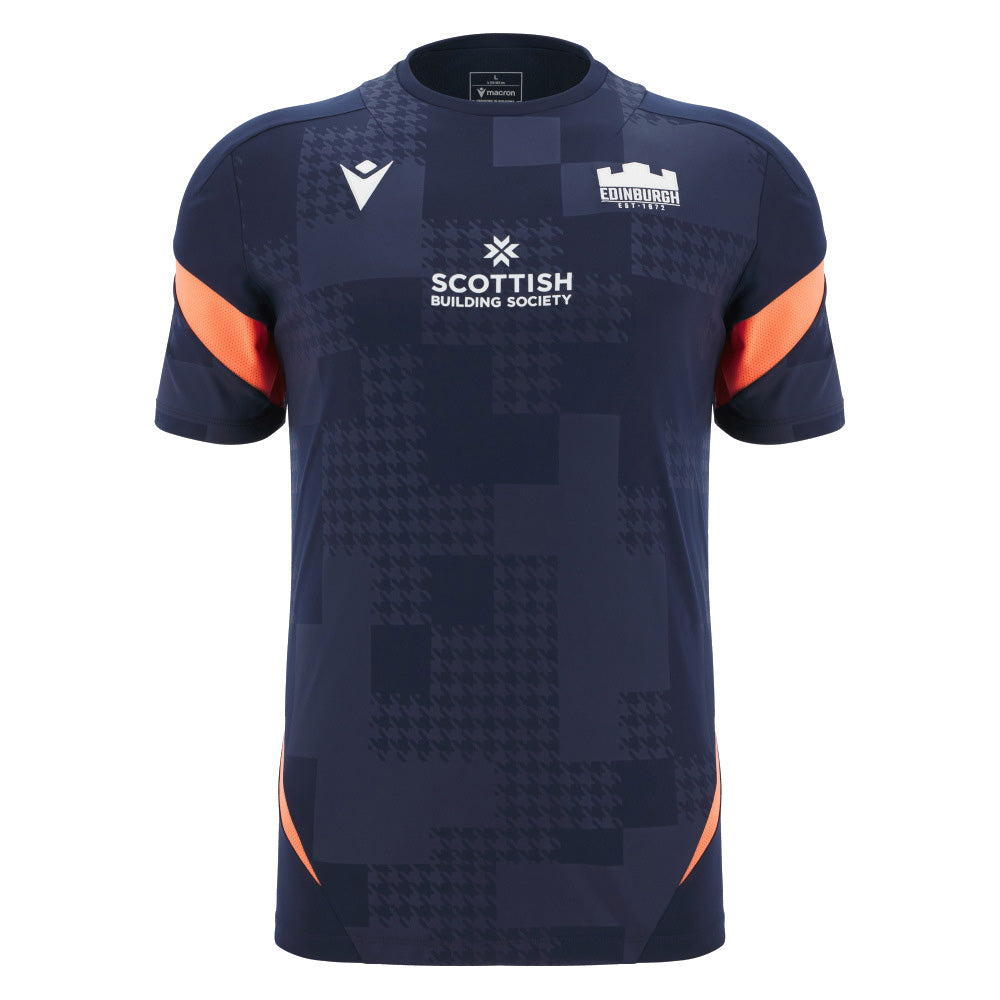 Macron Edinburgh Rugby 2025/26 Mens Training Poly T-Shirt
