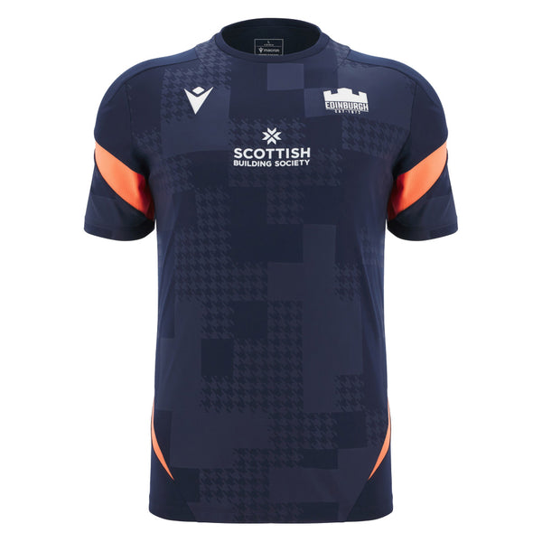 Macron Edinburgh Rugby 2025/26 Mens Training Poly T-Shirt