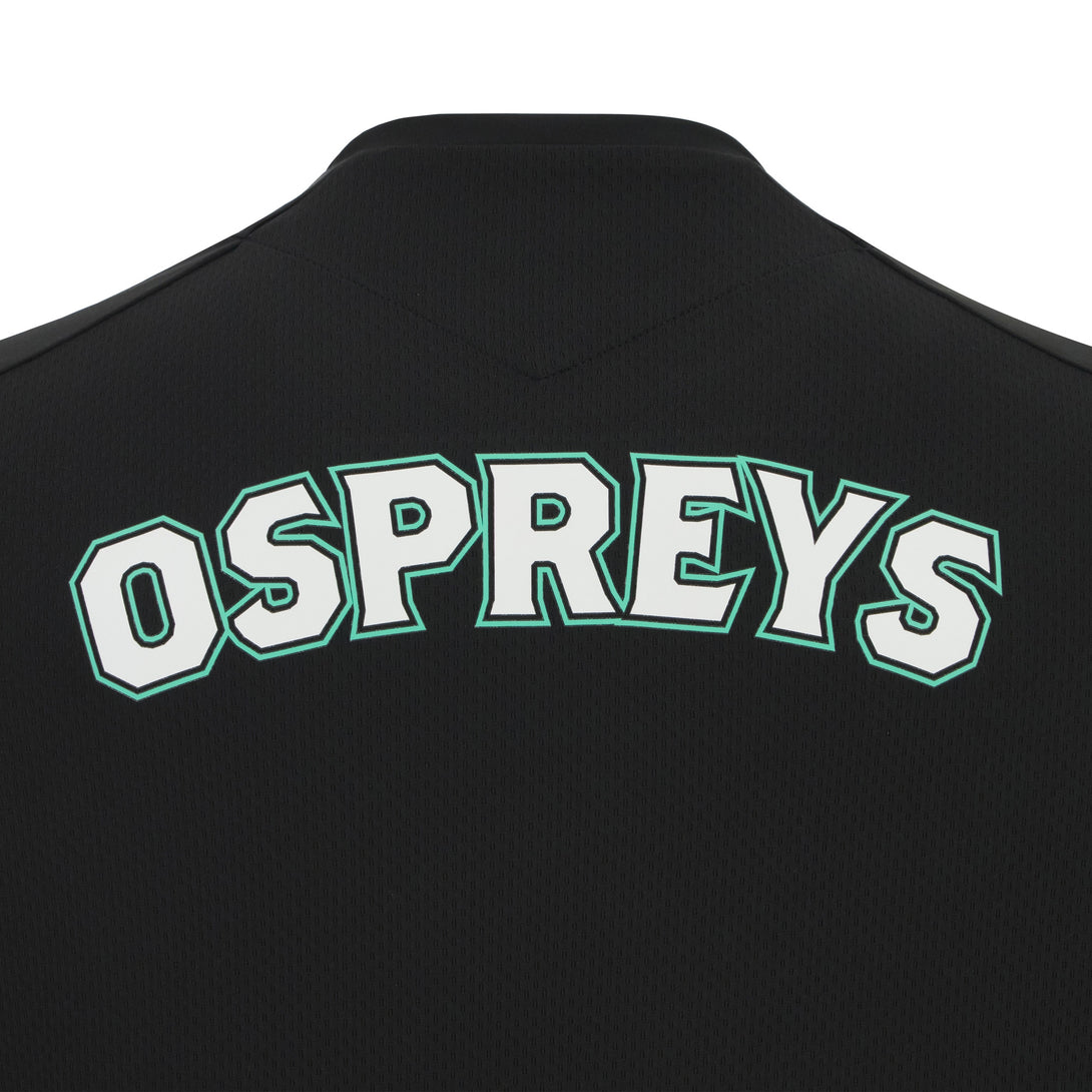 Macron Ospreys Rugby 2025/26 Kids Training Poly Long Sleeve Top