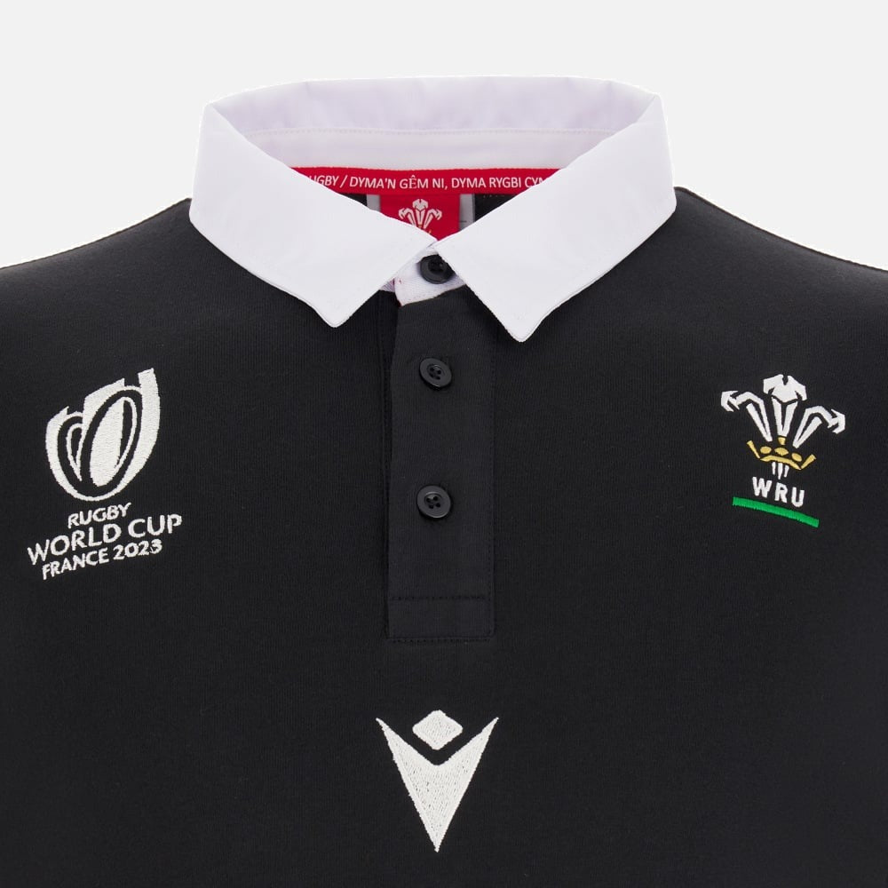 Macron Kids Wales WRU RWC 2023 Cotton Jersey