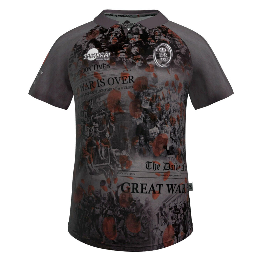 Samurai Mens WW1 Army Rugby Union Commemorative Rugby Shirt