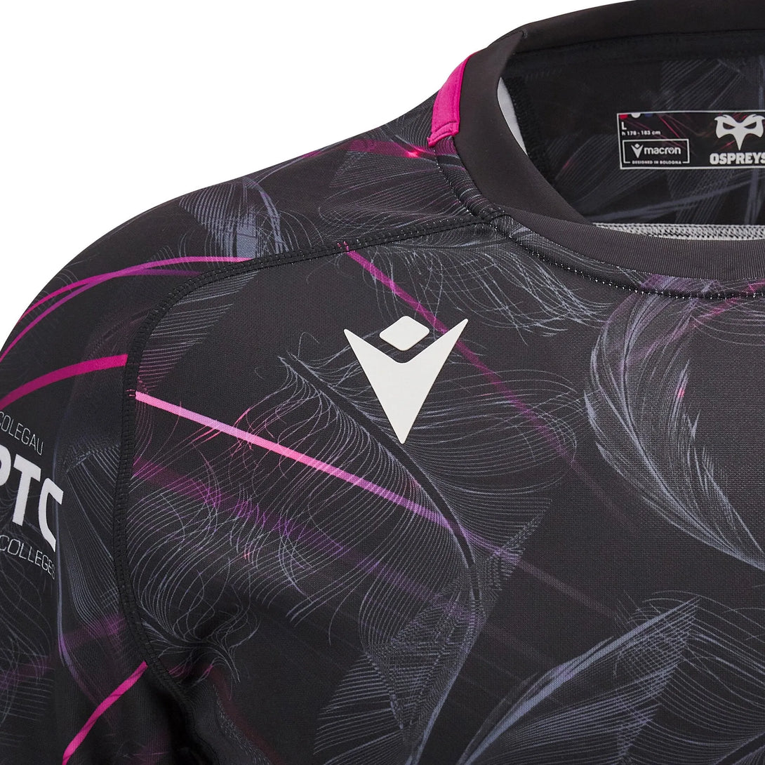 Macron Ospreys Rugby 2024/25 Kids Home Rugby Shirt