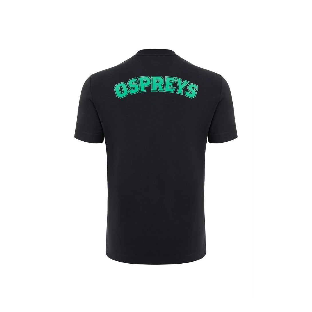 Macron Ospreys Rugby 2024/25 Adults Cotton T-Shirt