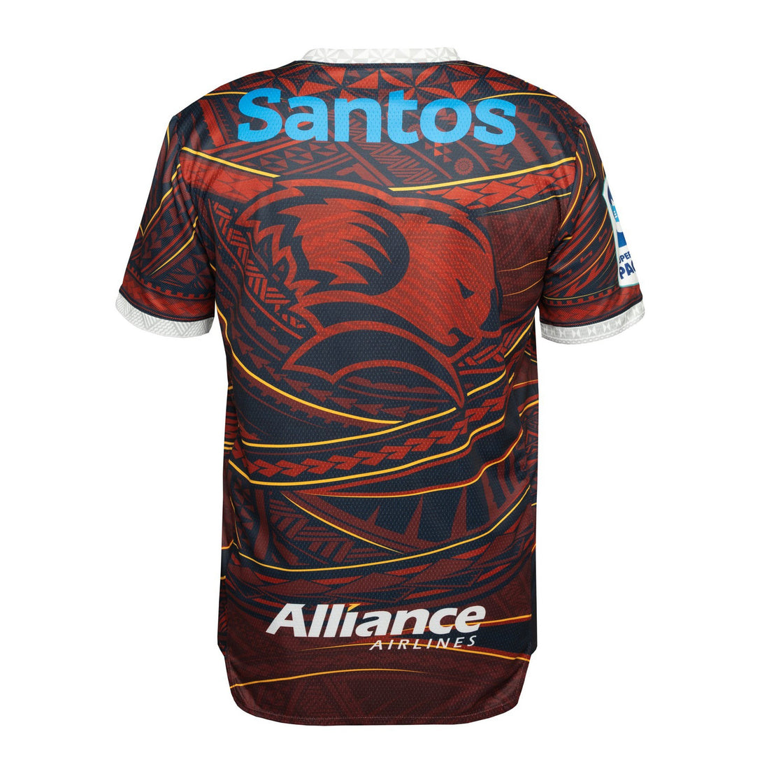 Canterbury Queensland Reds Super Rugby Pacific Mens Pasifika Warm Up Top