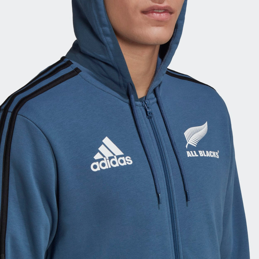 Adidas All Blacks Mens 3-Stripes Hoodie