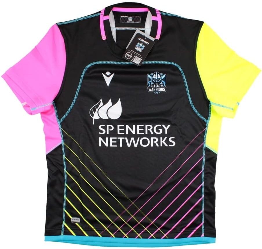 Macron Glasgow Warriors Mens Rugby Training Shirt