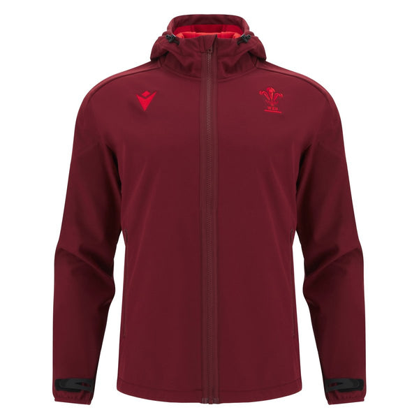 Macron Wales WRU 2025/26 Adults Travel Softshell Jacket