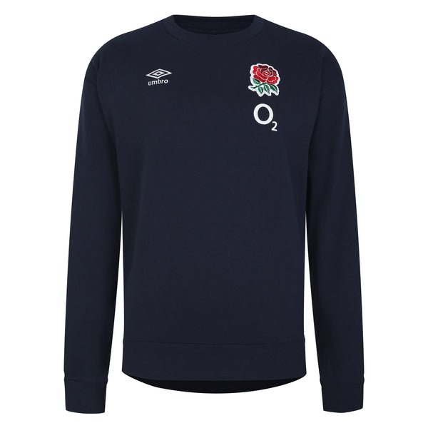 Rugby Heaven Umbro England RFU Rugby Mens Fleece Sweatshirt Navy - www.rugby-heaven.co.uk