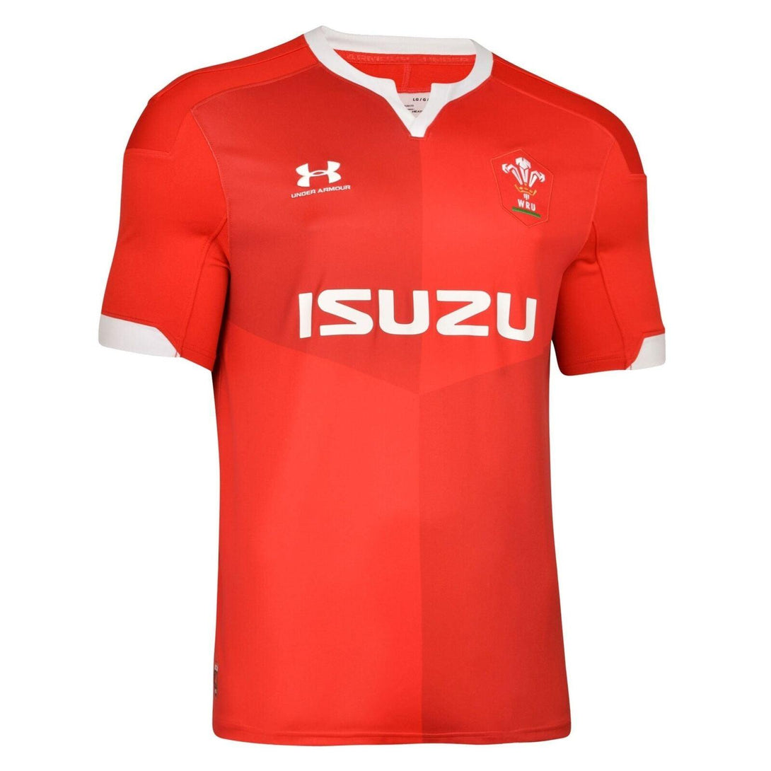 Under Armour Wales WRU Mens Authentic Airvent Home Rugby Shirt