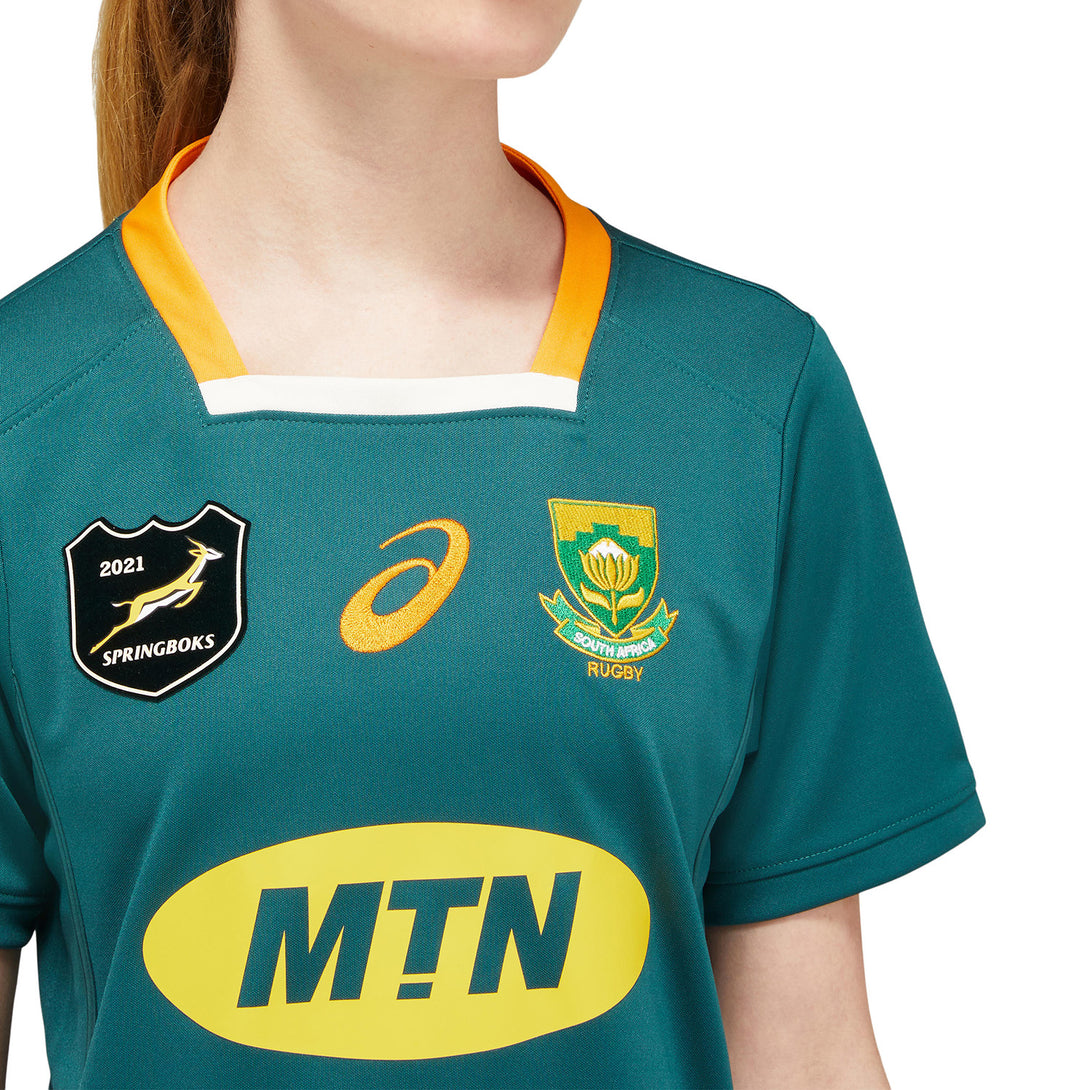 ASICS South Africa Springboks Kids Lions Series 2021 Kids Home Rugby Shirt