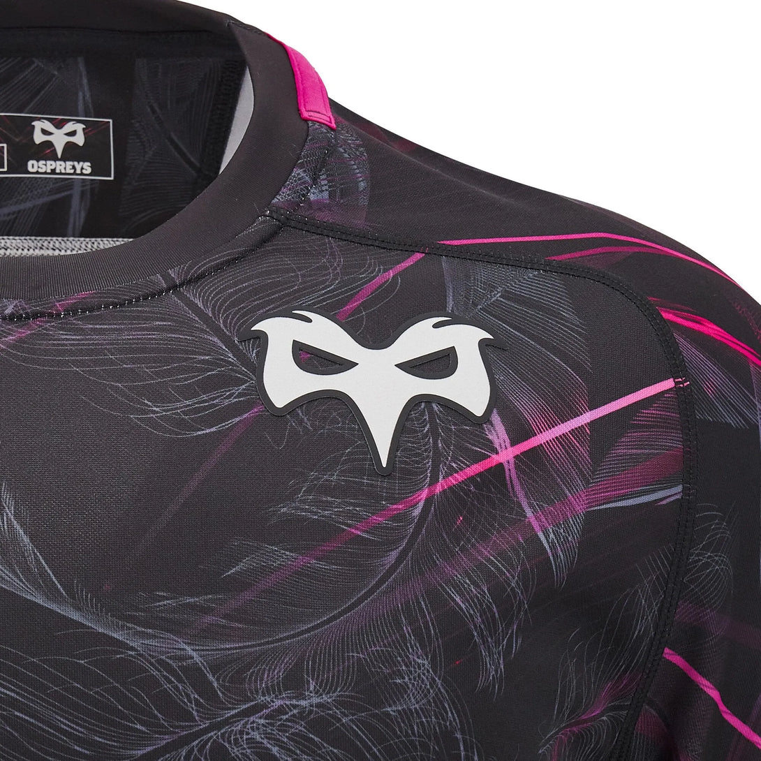 Macron Ospreys Rugby 2024/25 Adults Home Rugby Shirt