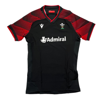 Macron Wales WRU 20 Mens Alternate Pro Pathway Technical Body Fit Rugby Shirt
