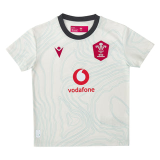Macron Wales WRU 2025/26 Kids Away Rugby Shirt