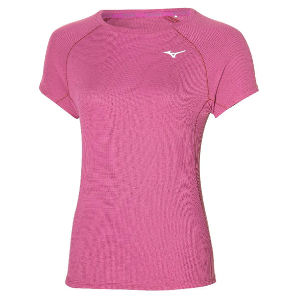 Mizuno Womens DRYAEROFLOW Gym T-Shirt - Magenta Haze 